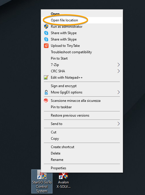 01 open file location
