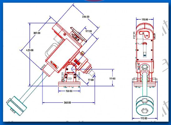 LInear Equatorial Mount dimensions